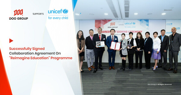 Doo Group与联合国儿童基金香港委员合作签约仪式圆满举办