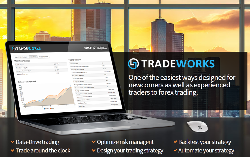 GKFX推出神器Tradeworks，无编程基础也能自动化交易