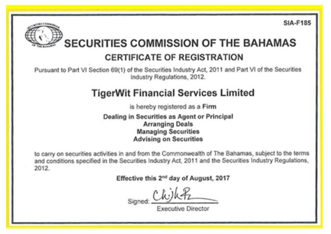 服务体验再升级，老虎外汇获巴哈马SCB监管牌照