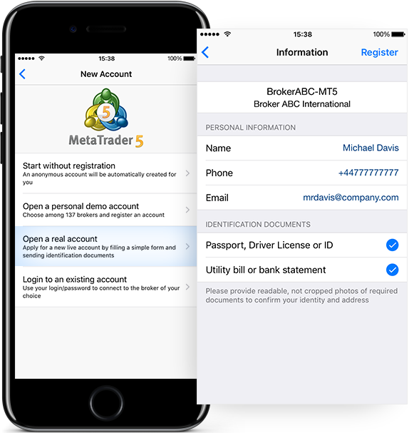 迈达克简化苹果系统MT5开设真实账户请求过程