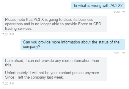 曝ACFX恐宣布破产或寻求收购，总部员工多数离职，中国客户仍无法出金